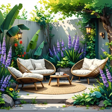 Как сделать уютный дворик