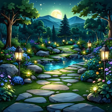 Выбор правильного освещения для сада